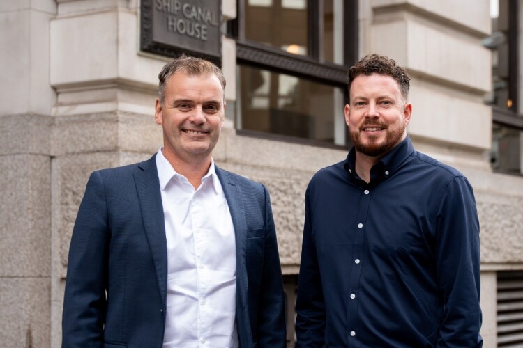 Chris Heathcote (right) with his new boss Gary Allen