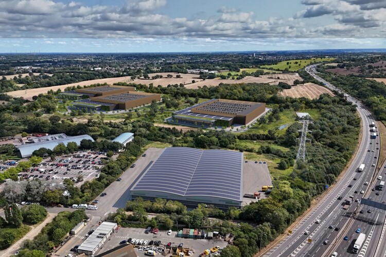 CGI of the Hertfordshire Campus at South Mimms