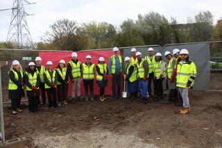 The ground breaking ceremony The ground breaking ceremony