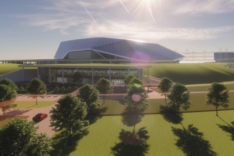 An initial three Rolls-Royce small modular reactors will be built at Wylfa