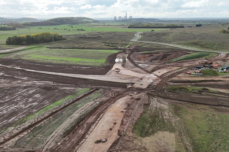 Earthworks have completed at Fairham, where 3,000 new homes are planned