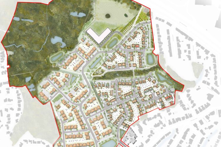 Lay of the land at Hazelhurst Farm 