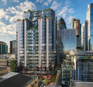 CGI of the finished building, designed by AHMM CGI of the finished building, designed by AHMM