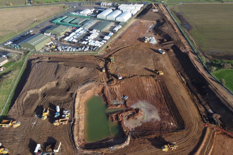 Earthworks at Plot 11 on Dove Valley Park [Photo credit &ndash; Benniman]